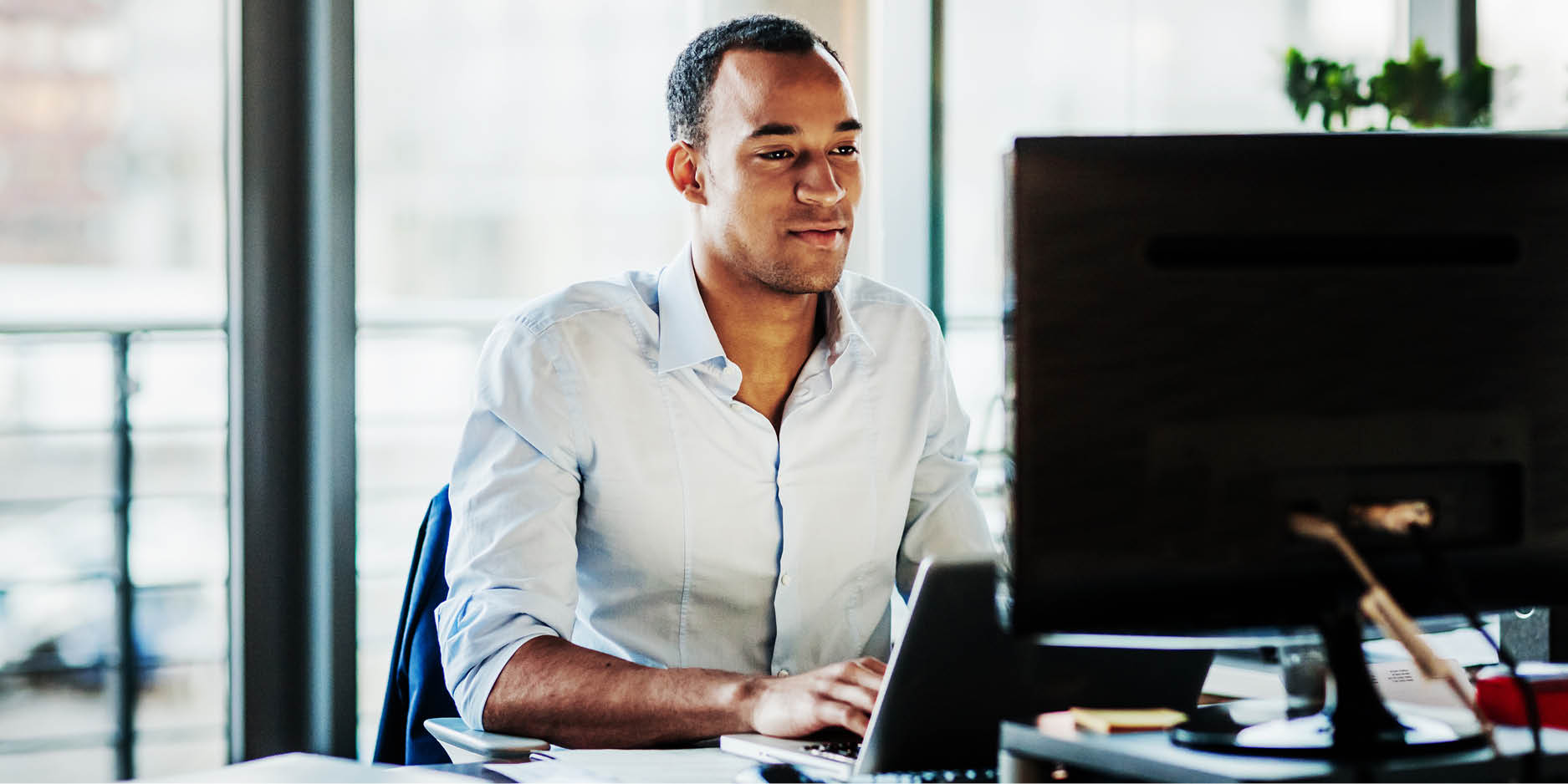 Man at computer