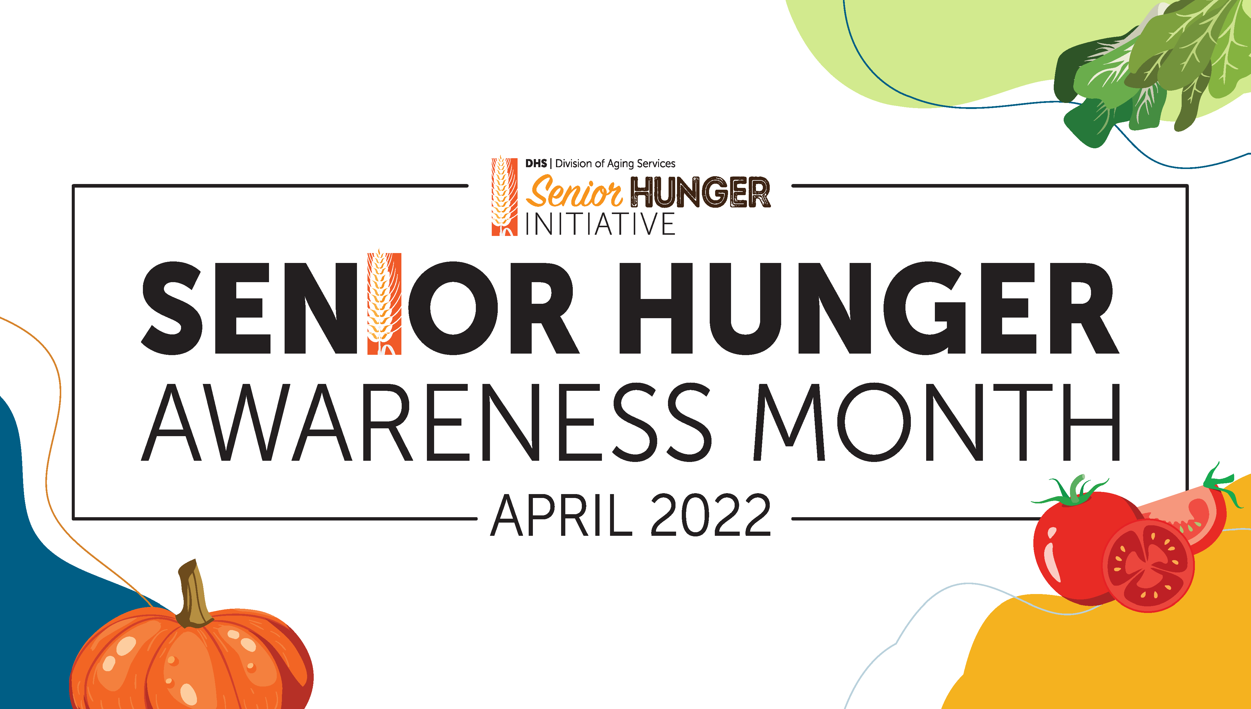 Senior Hunger Awareness Month promotion graphic