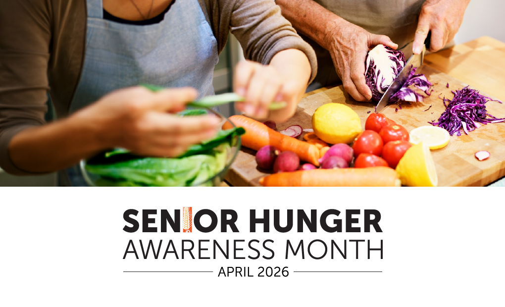 Graphic for Senior Hunger Awareness Month