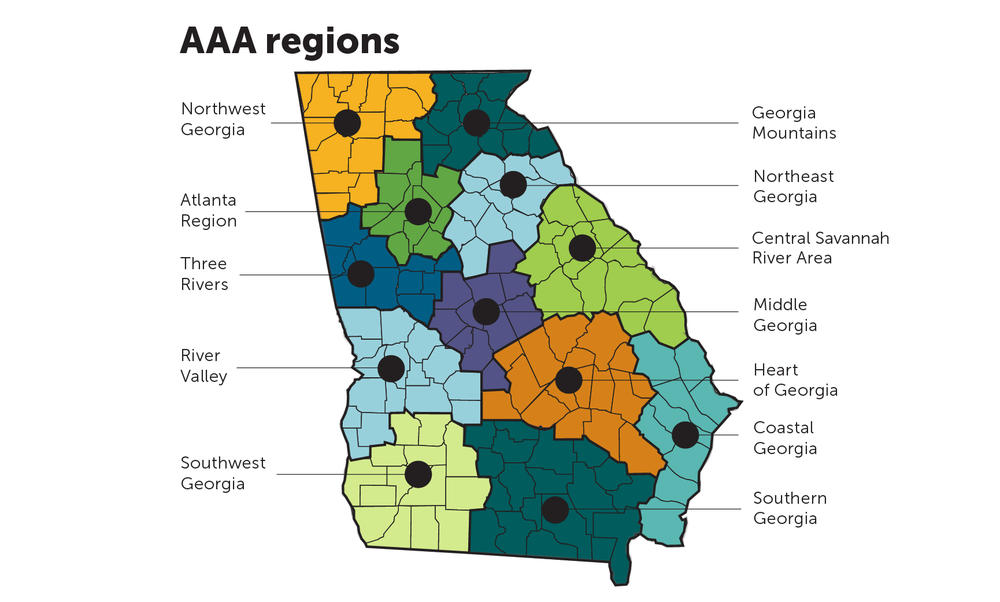 AAA regional map