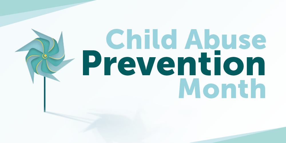 Graphic promoting Child Abuse Prevention Month