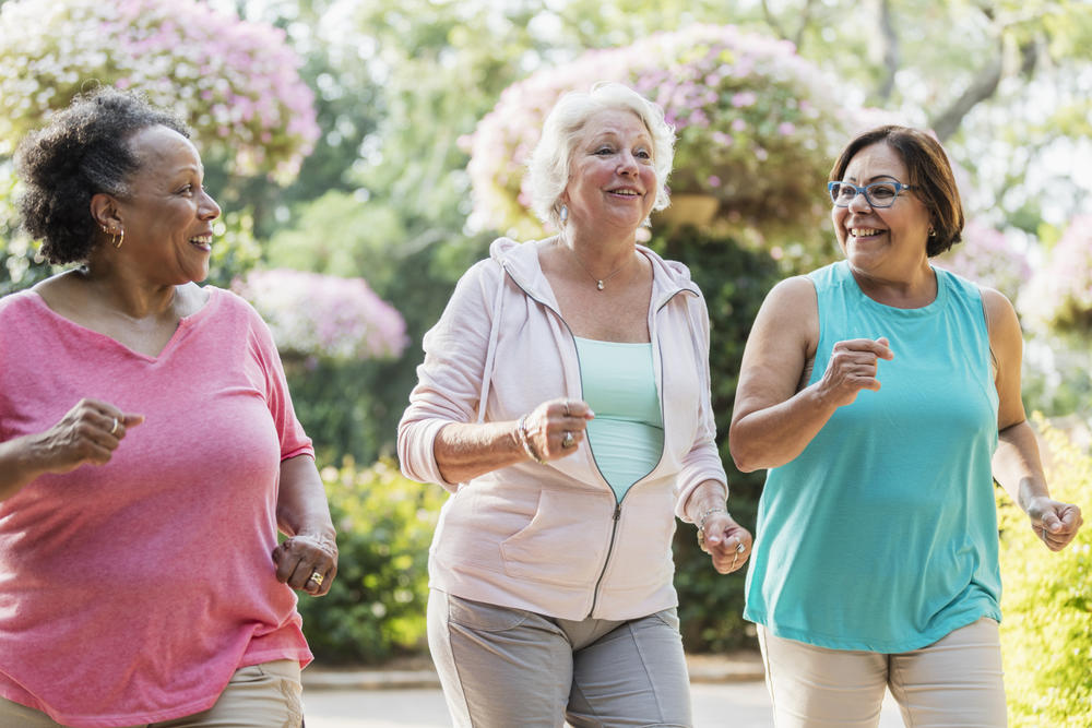 Older adults exercising